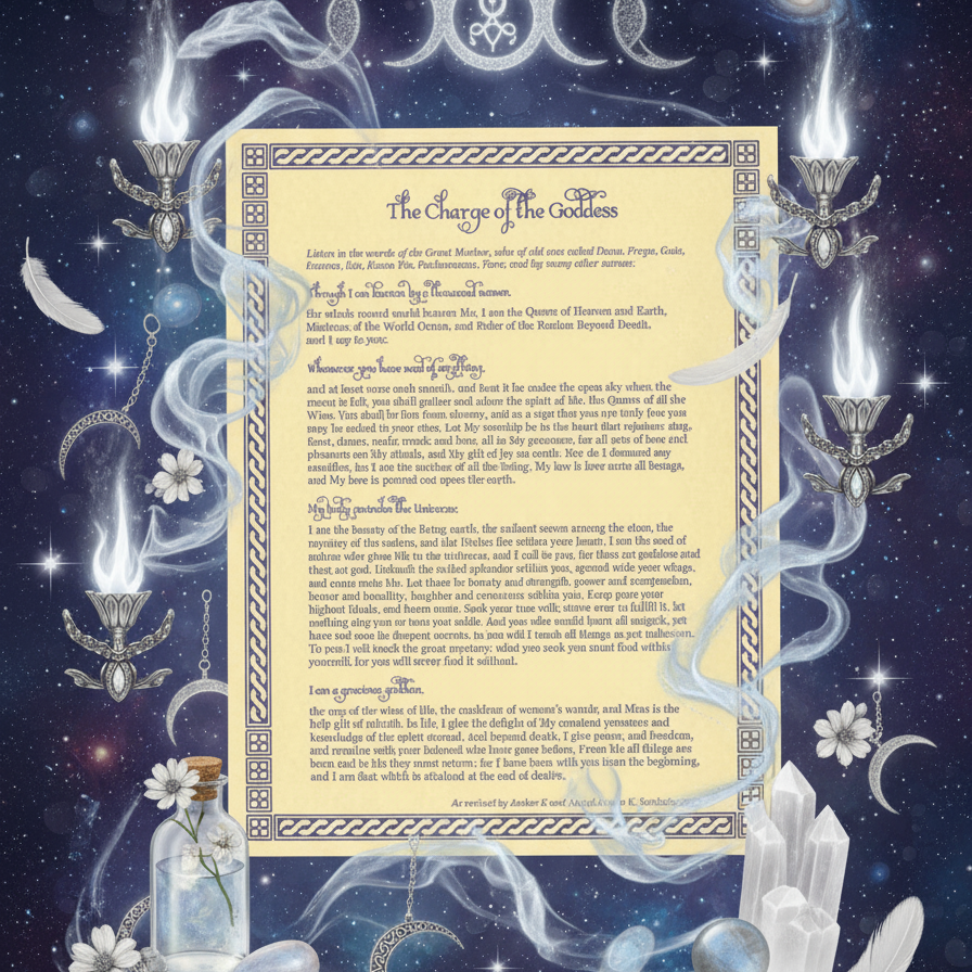 BeWitchy Emporium - Charge of the Goddess Poster Mystical