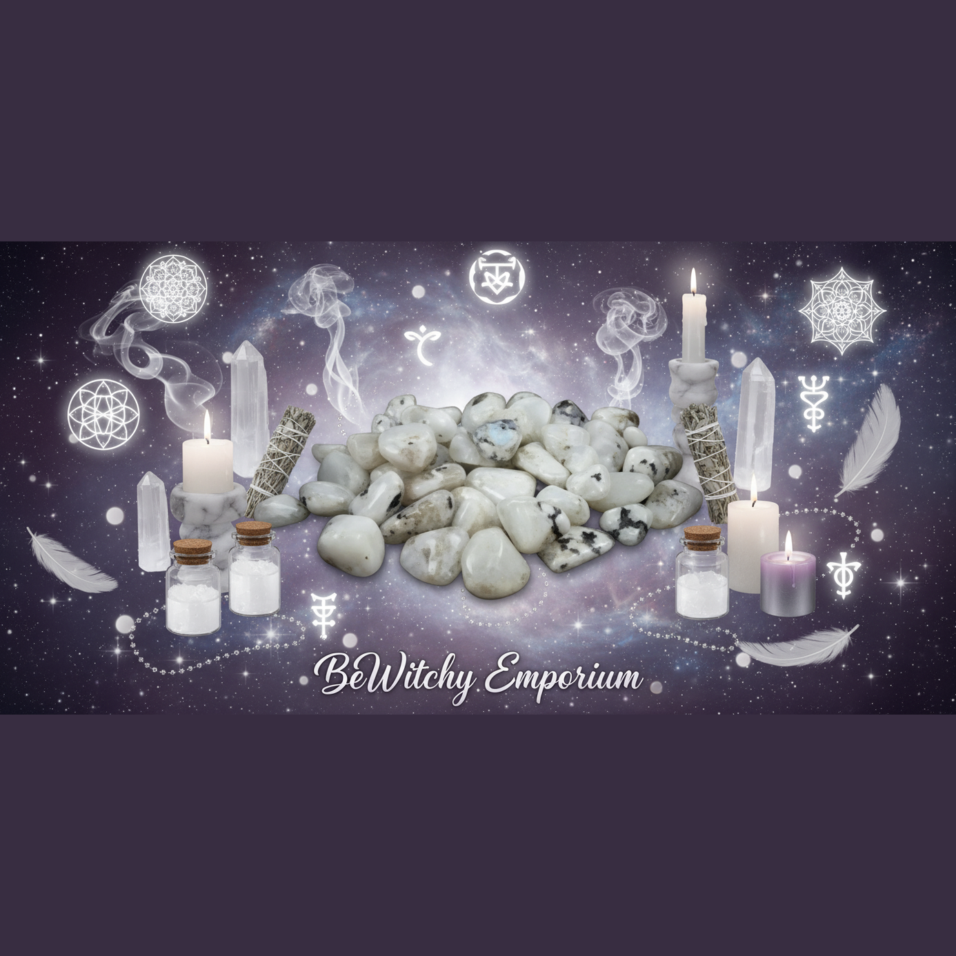 BeWitchy Emporium - Howlite Tumbled Stones Mystical