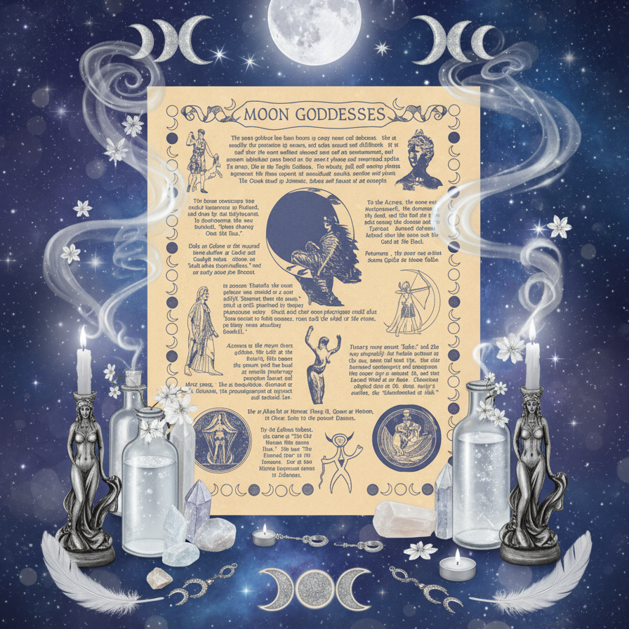 BeWitchy Emporium - Moon Goddesses Poster Mystical