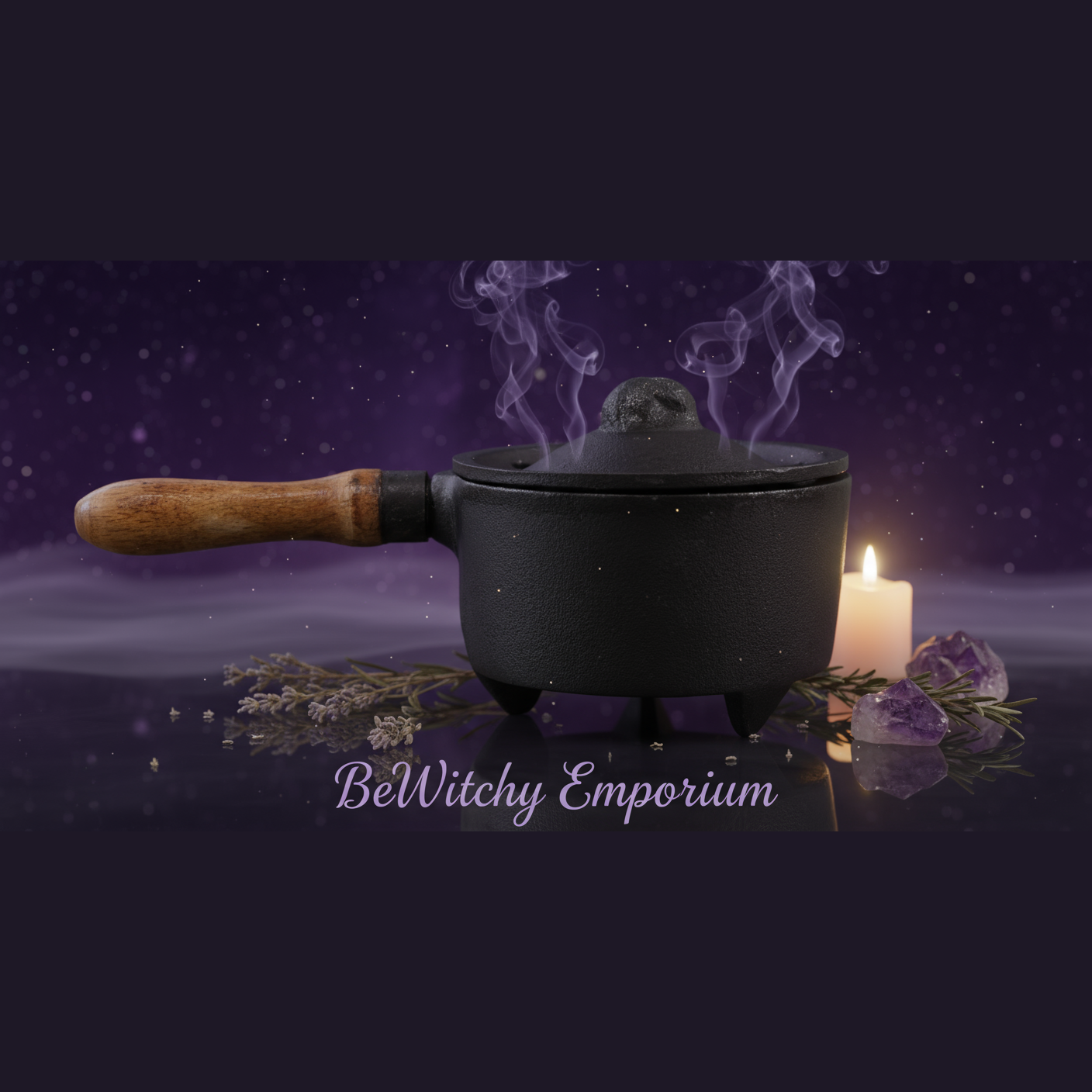 Cast Iron Cauldron - Elegant Mystical Style