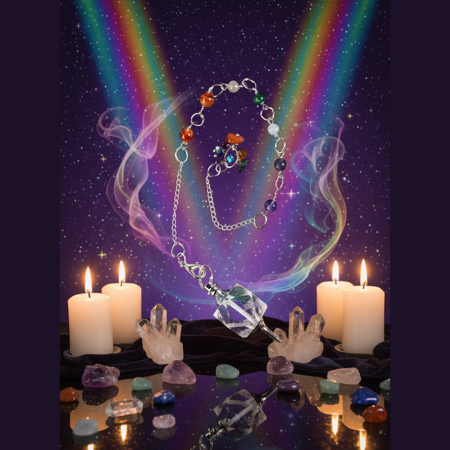 Chakra Pendulum - Mystical Altar Style