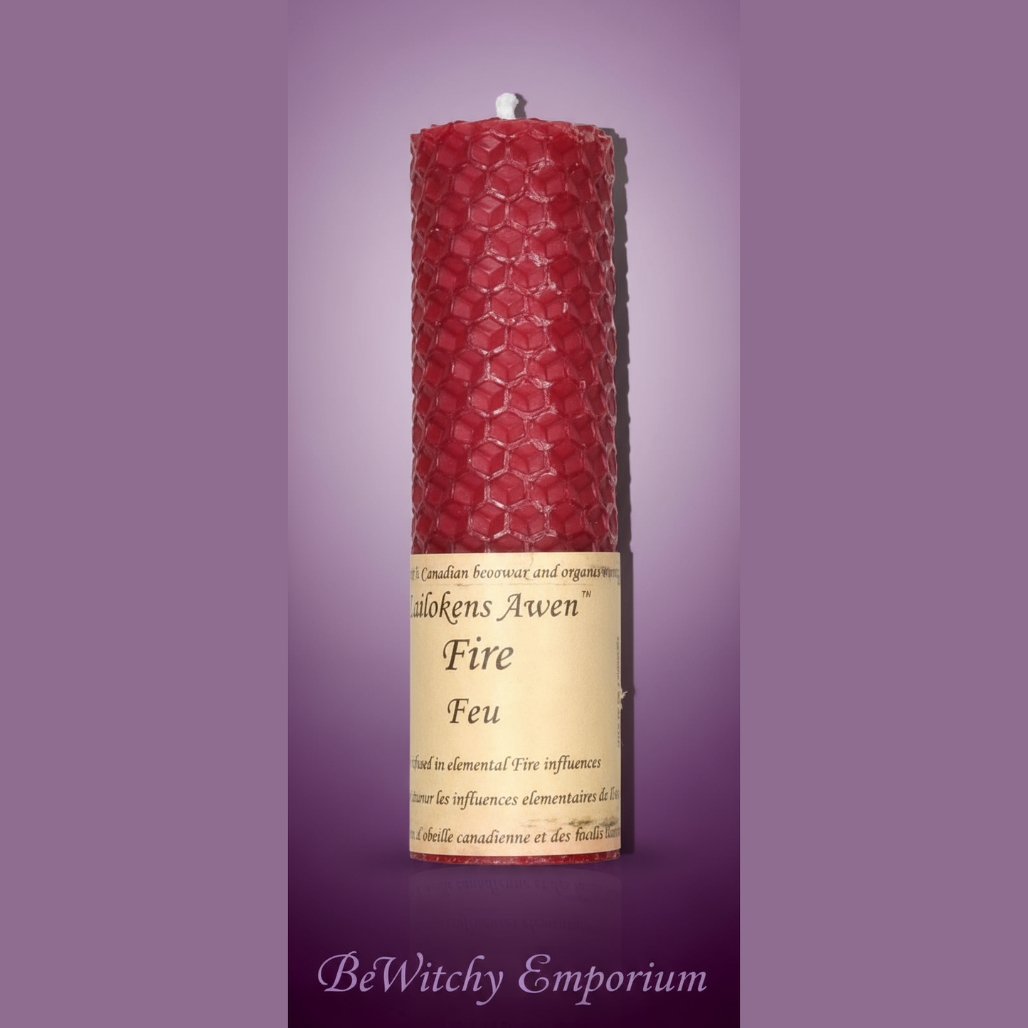 Exact Awaken Aven Fire candle with clean professional styling and BeWitchy Emporium watermark