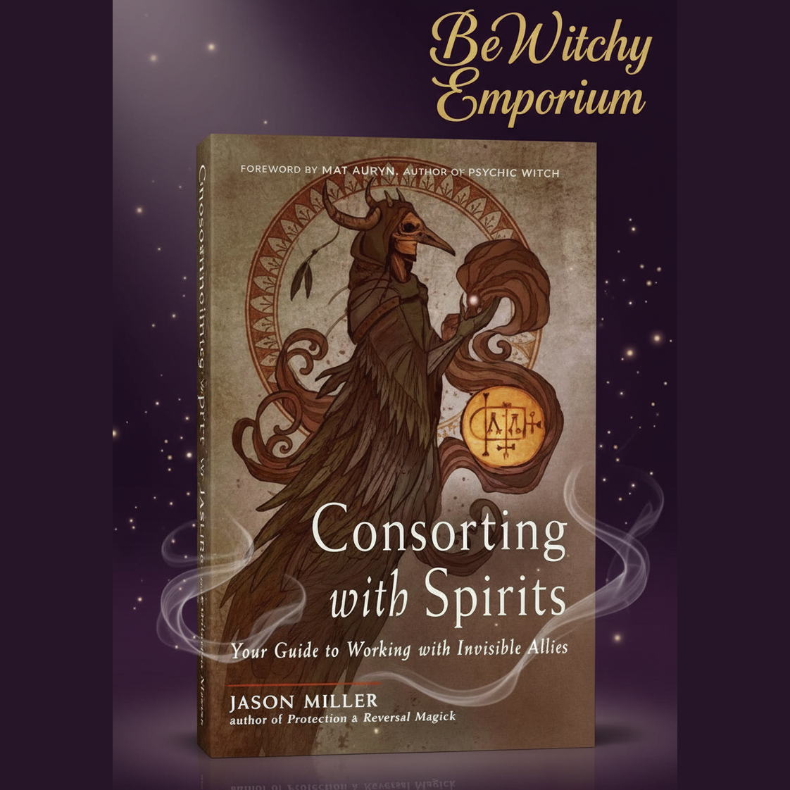 Exact Consorting with Spirits book with clean professional styling and BeWitchy Emporium watermark