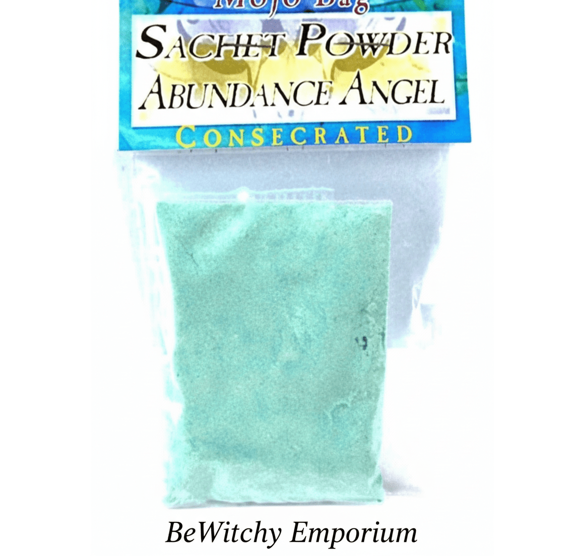 Exact original Abundance Angel Sachet Powder with branding