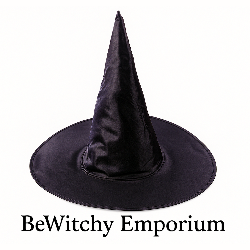 Exact original black witch hat with branding