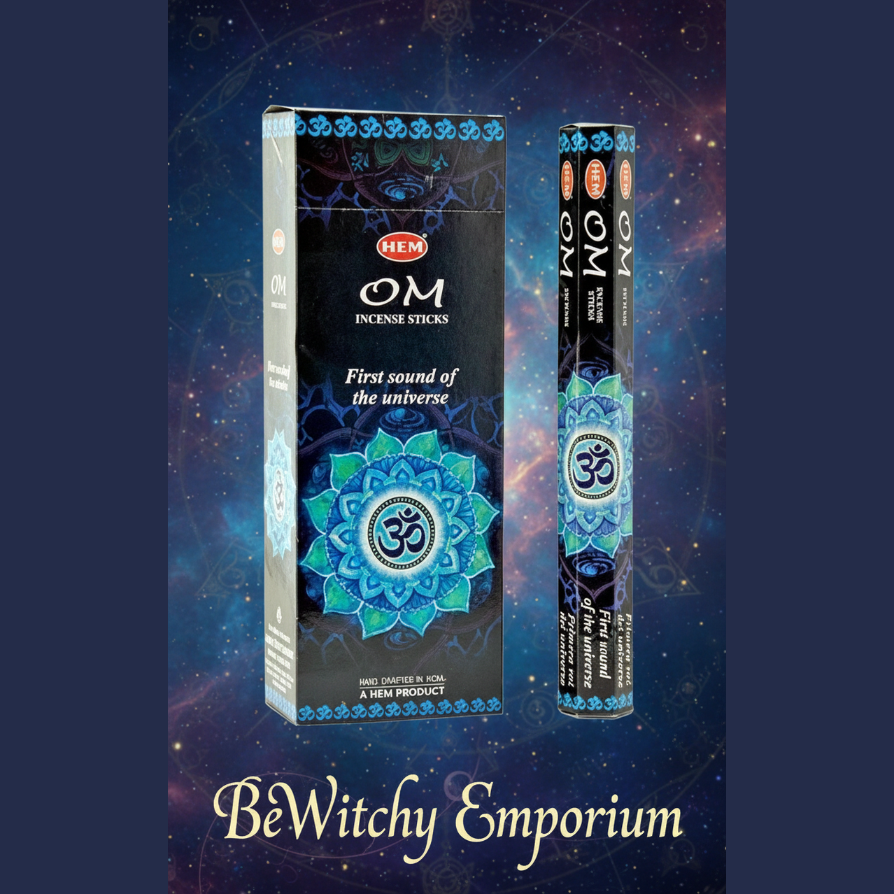 Exact original OM incense with elegant watermark