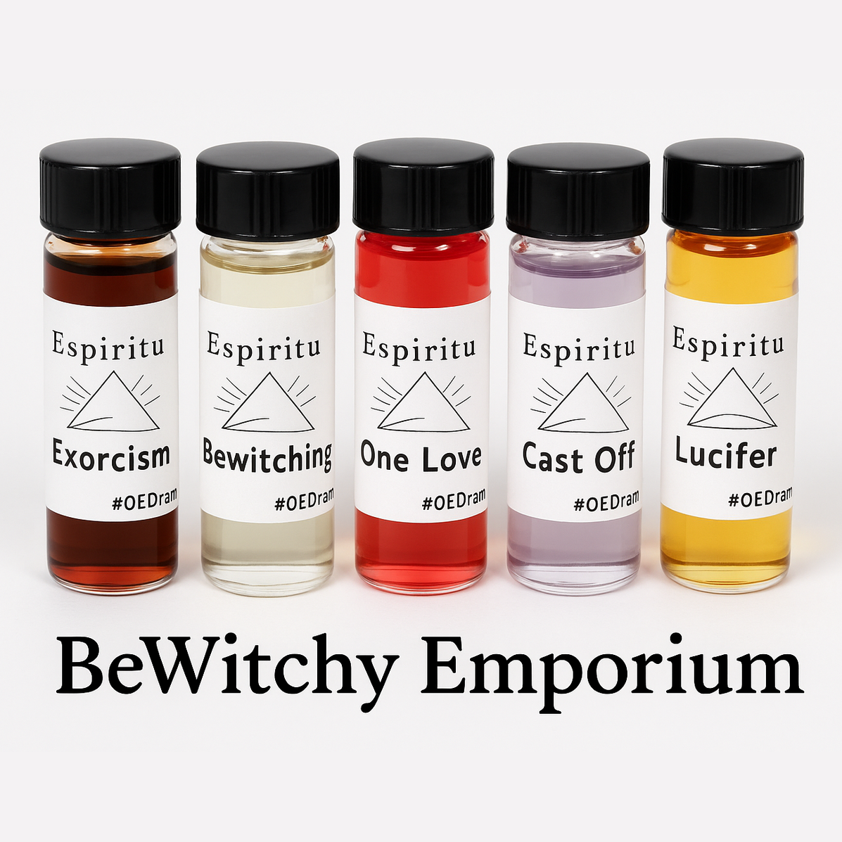 Exact original spiritual oils collection with branding