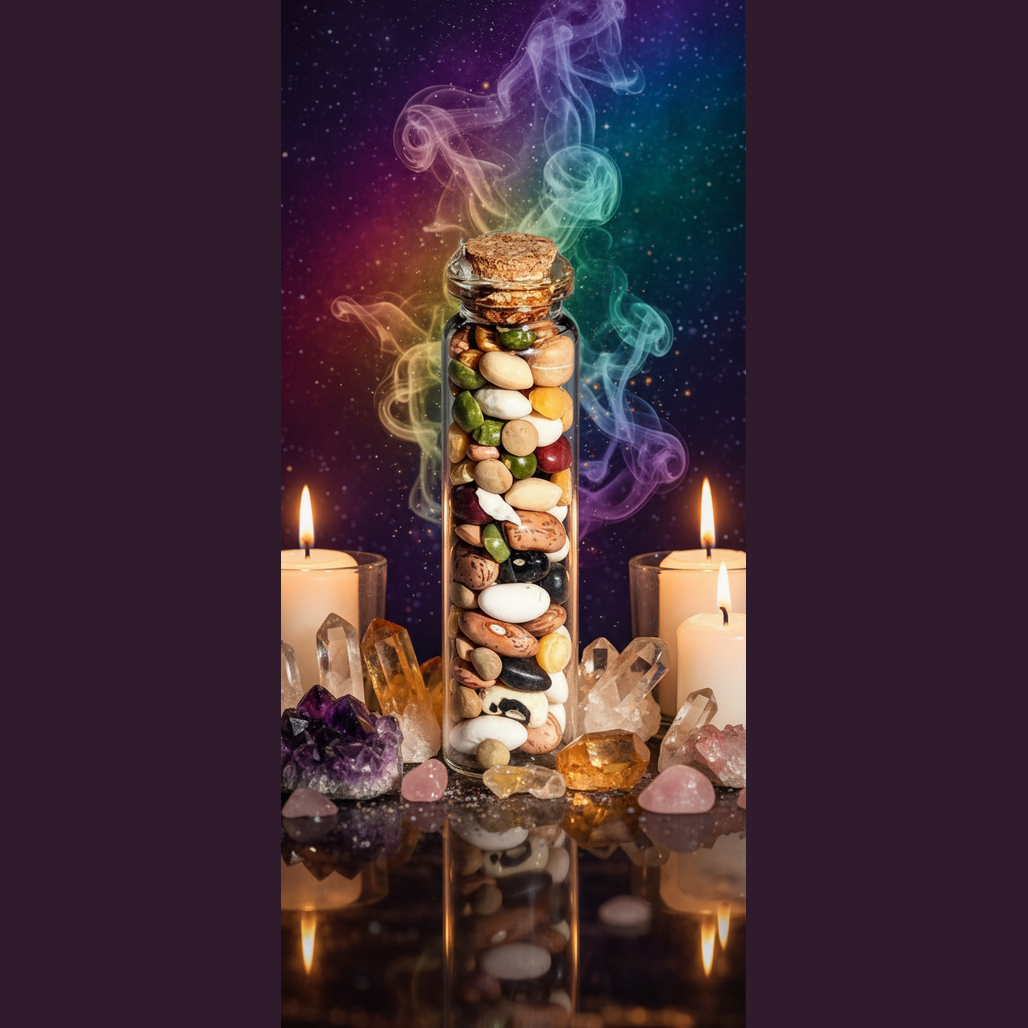 Gemstone Bottle Collection - Mystical Altar Style