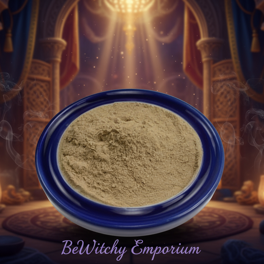 Luxurious Sanctuary Powder on Blue Plate