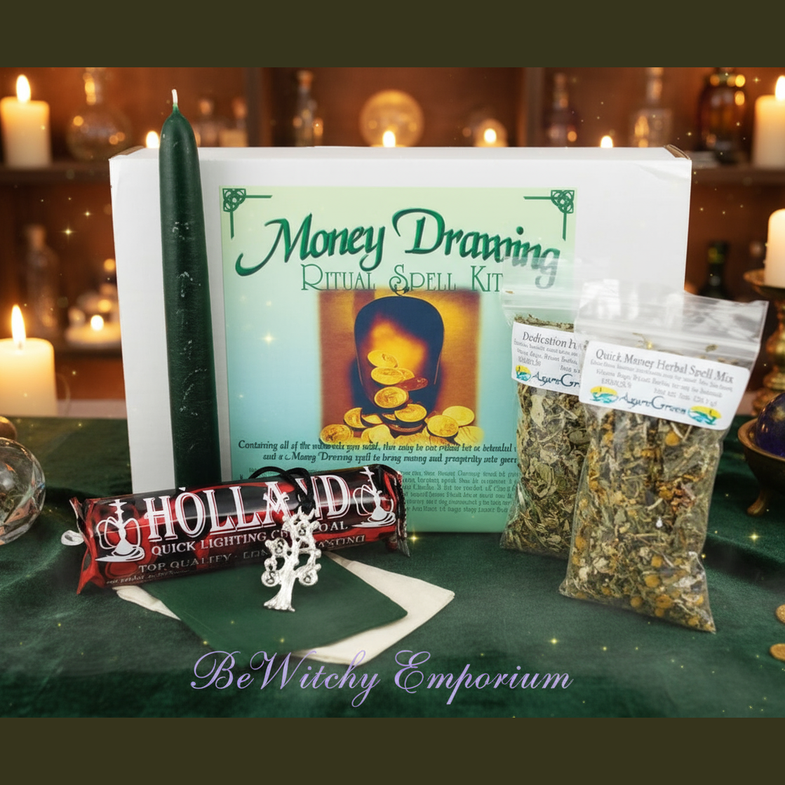 Money Drawing Ritual Spell Kit - Luxurious Sanctuary