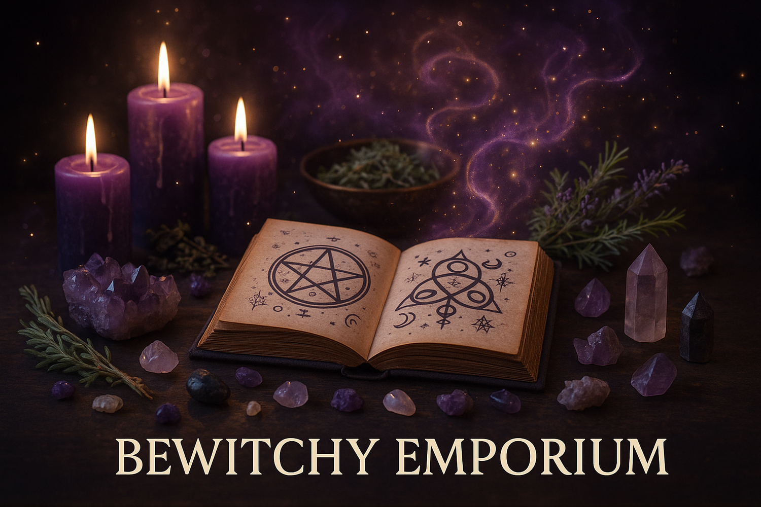Mystical altar setup for BeWitchy