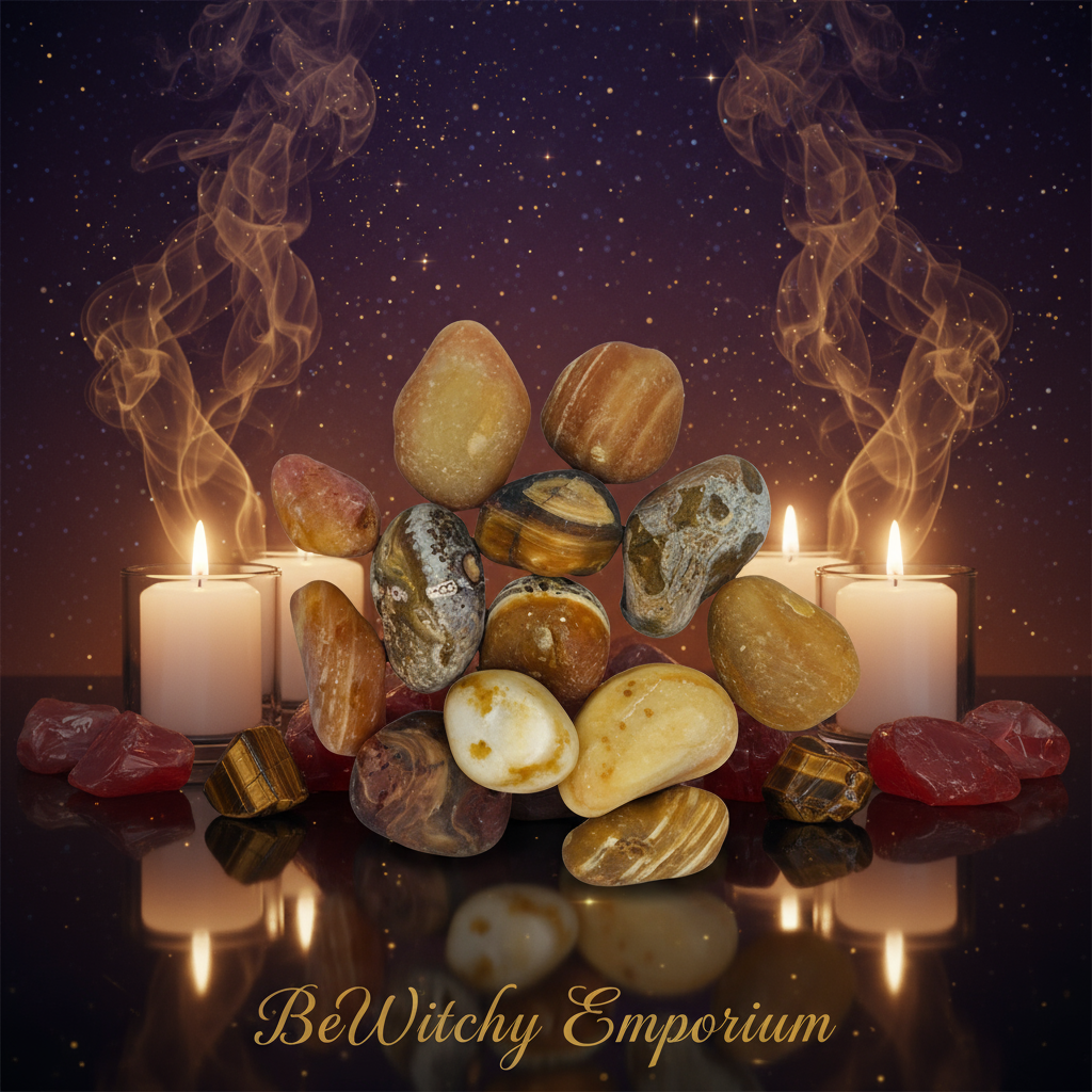 Polished Jasper Tumbled Stones - Mystical Altar Style