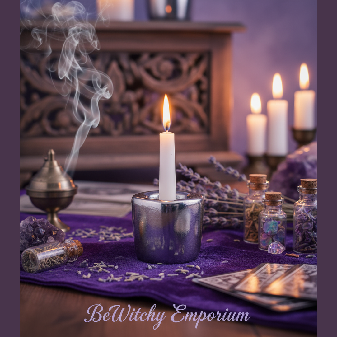 Silver Chime Candle Holder - Luxurious Sanctuary