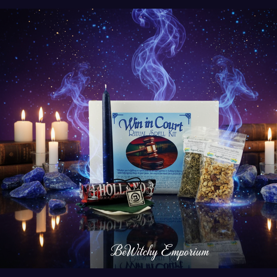 Win in Court Ritual Spell Kit - Mystical Altar Style