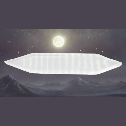 Clear glass plate on a light gray background