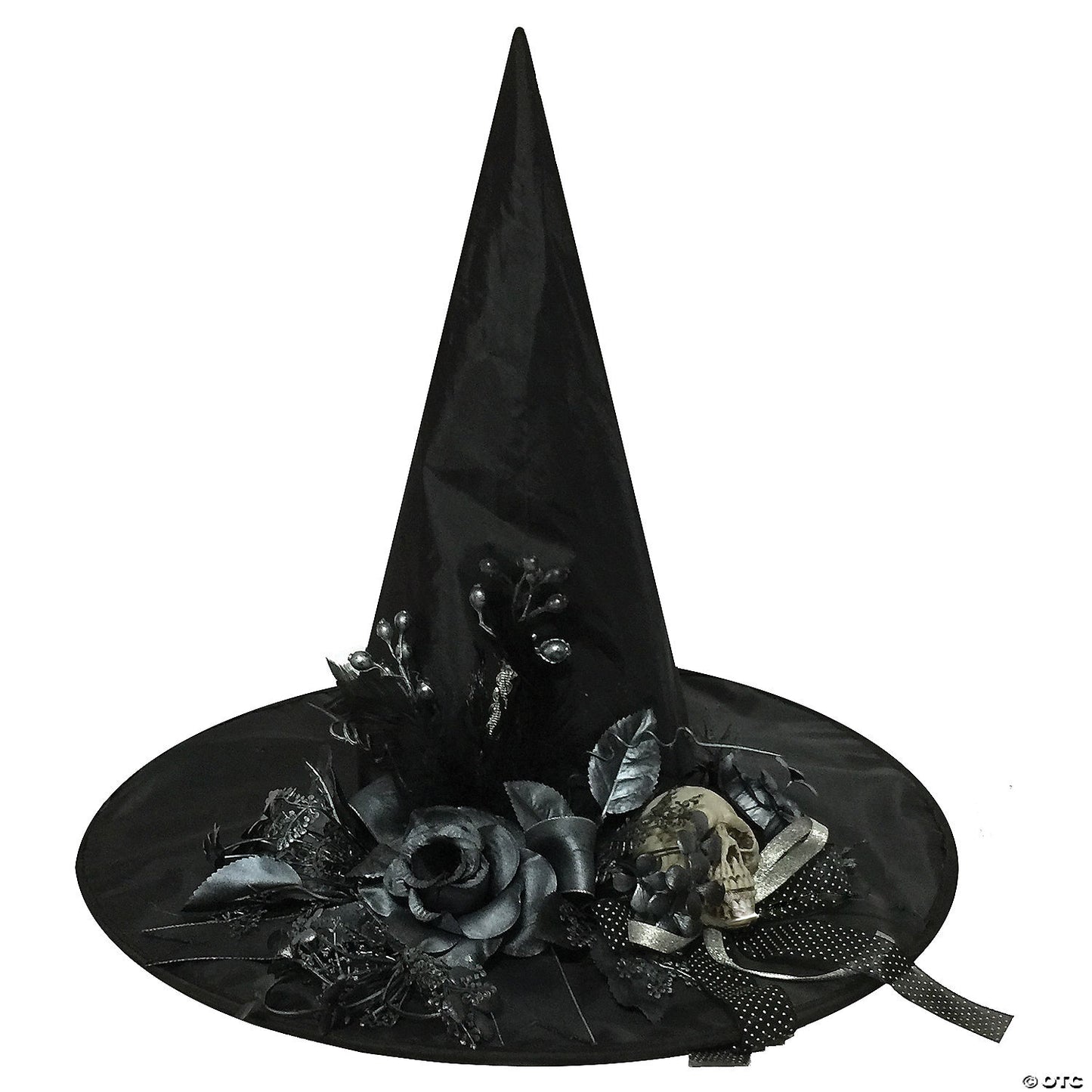 Witch hat with skull