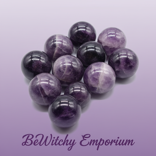 Amethyst Crystal Spheres - Clean Professional