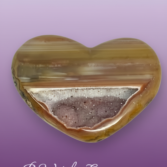 BeWitchy Emporium - Agate Amethyst Heart Professional