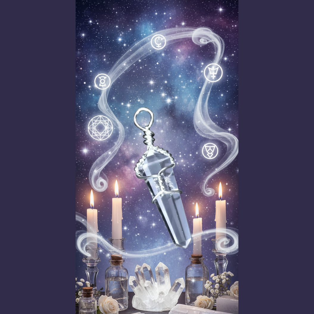 BeWitchy Emporium - Clear Quartz Wire Wrapped Pendant Mystical