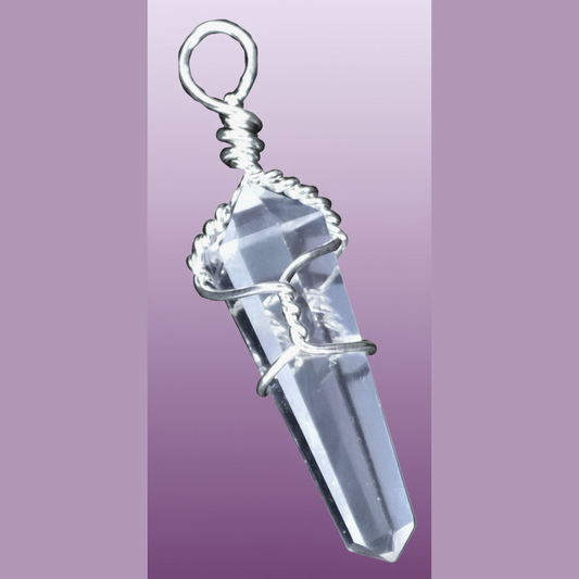 BeWitchy Emporium - Clear Quartz Wire Wrapped Pendant Professional