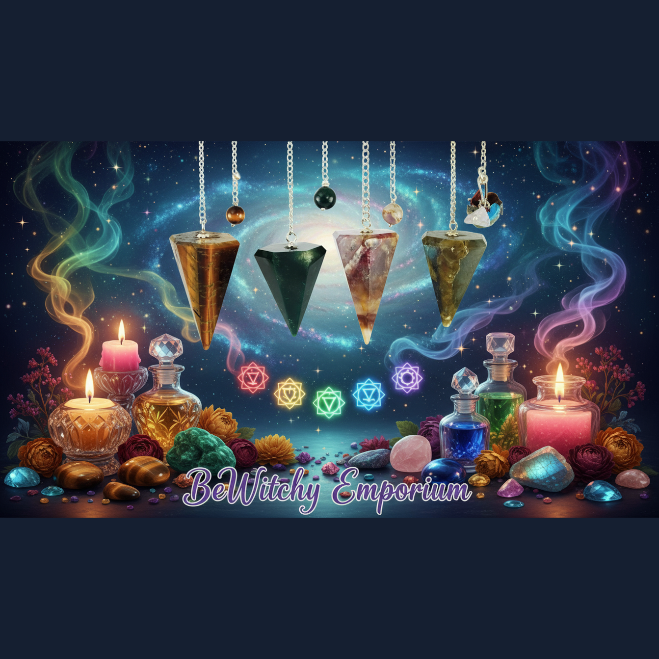 BeWitchy Emporium - Crystal Pendulums Mystical