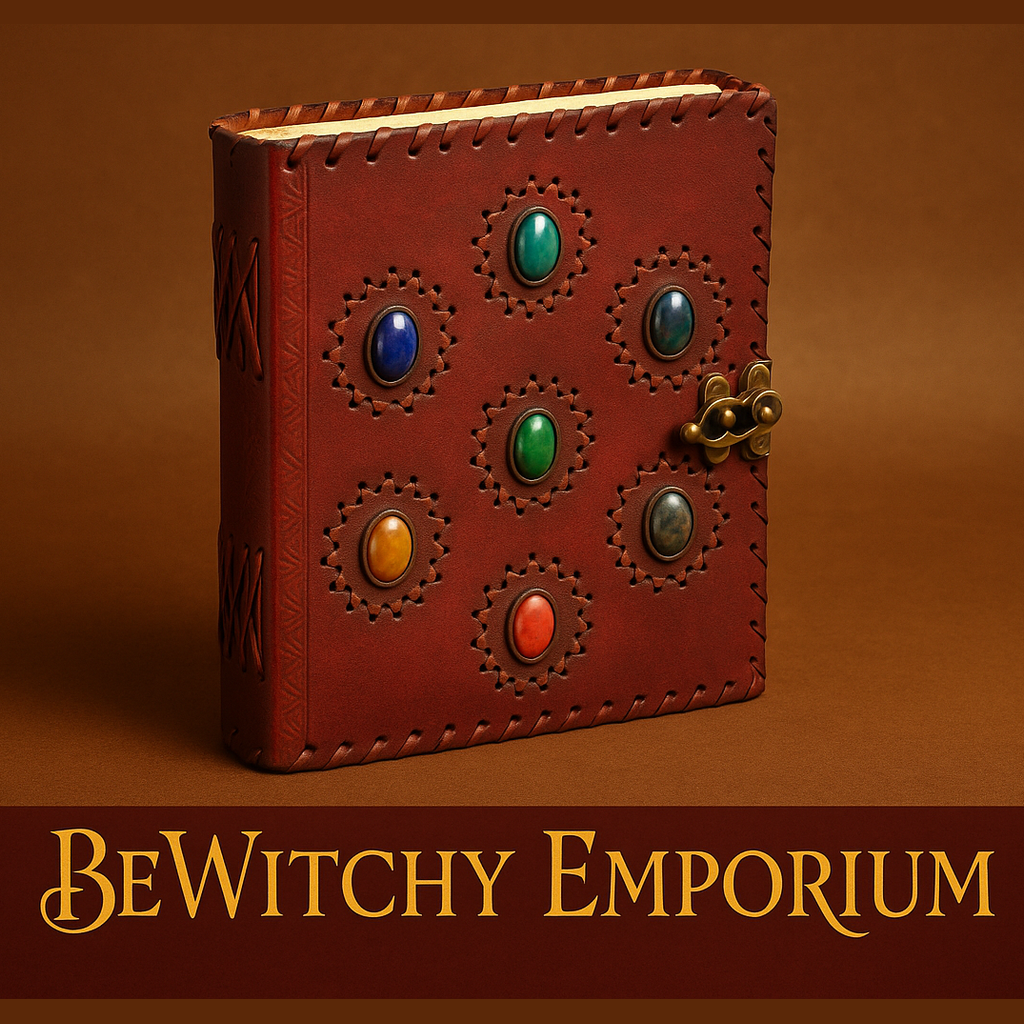 BeWitchy Emporium grimoire with separate branding