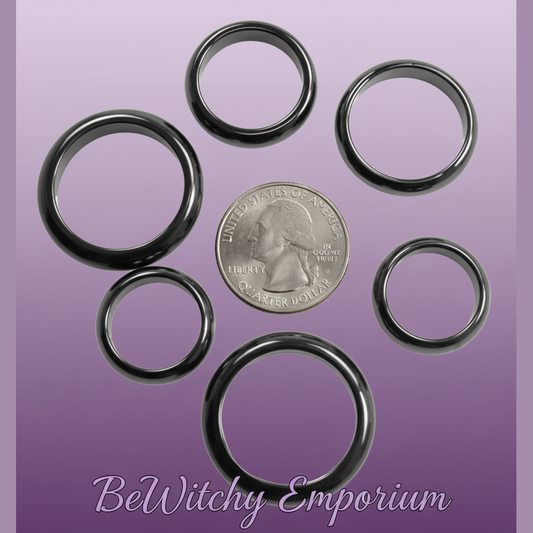 BeWitchy Emporium - Hematite Rings Professional
