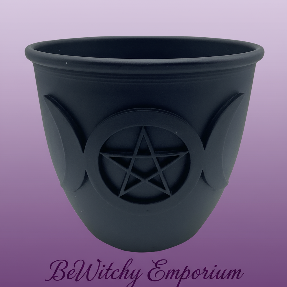 BeWitchy Emporium - Pentacle Cauldron Planter Professional