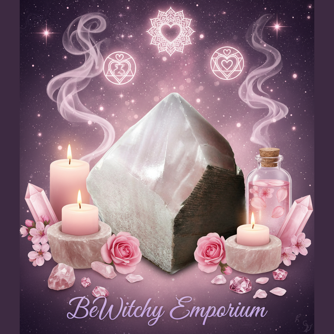 BeWitchy Emporium - Rose Quartz Pyramid Mystical