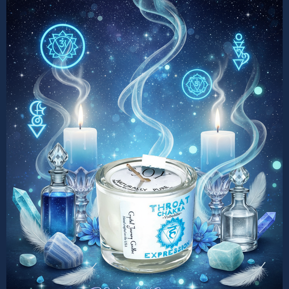 BeWitchy Emporium - Throat Chakra Candle Mystical