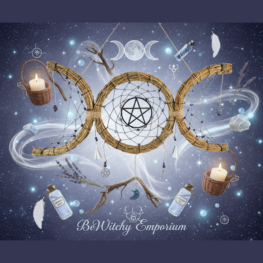 BeWitchy Emporium - Triple Moon Dreamcatcher Mystical