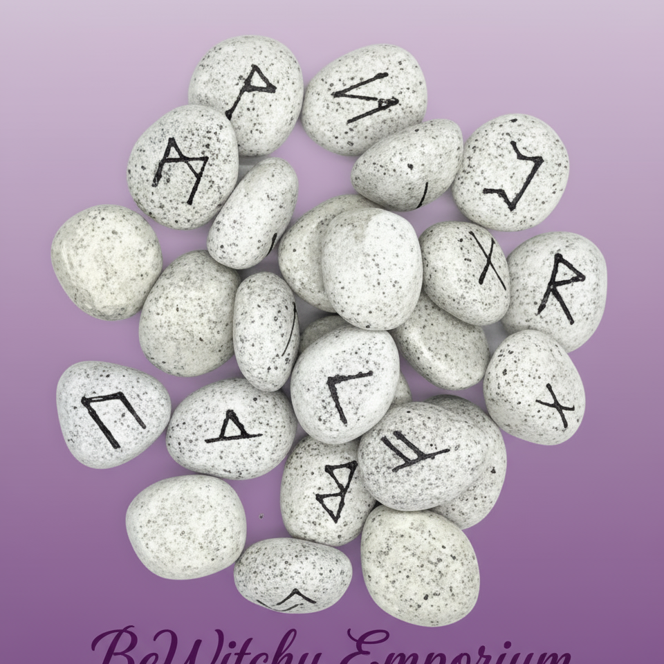 BeWitchy Emporium - White Rune Stones Professional