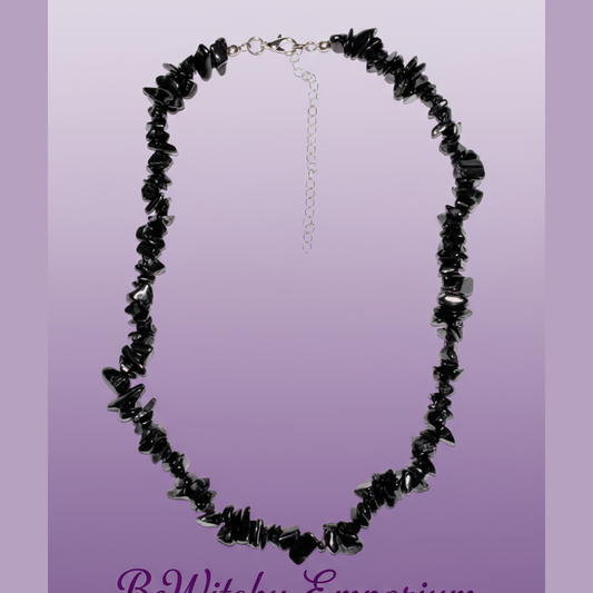 Black Chip Necklace - Clean Professional