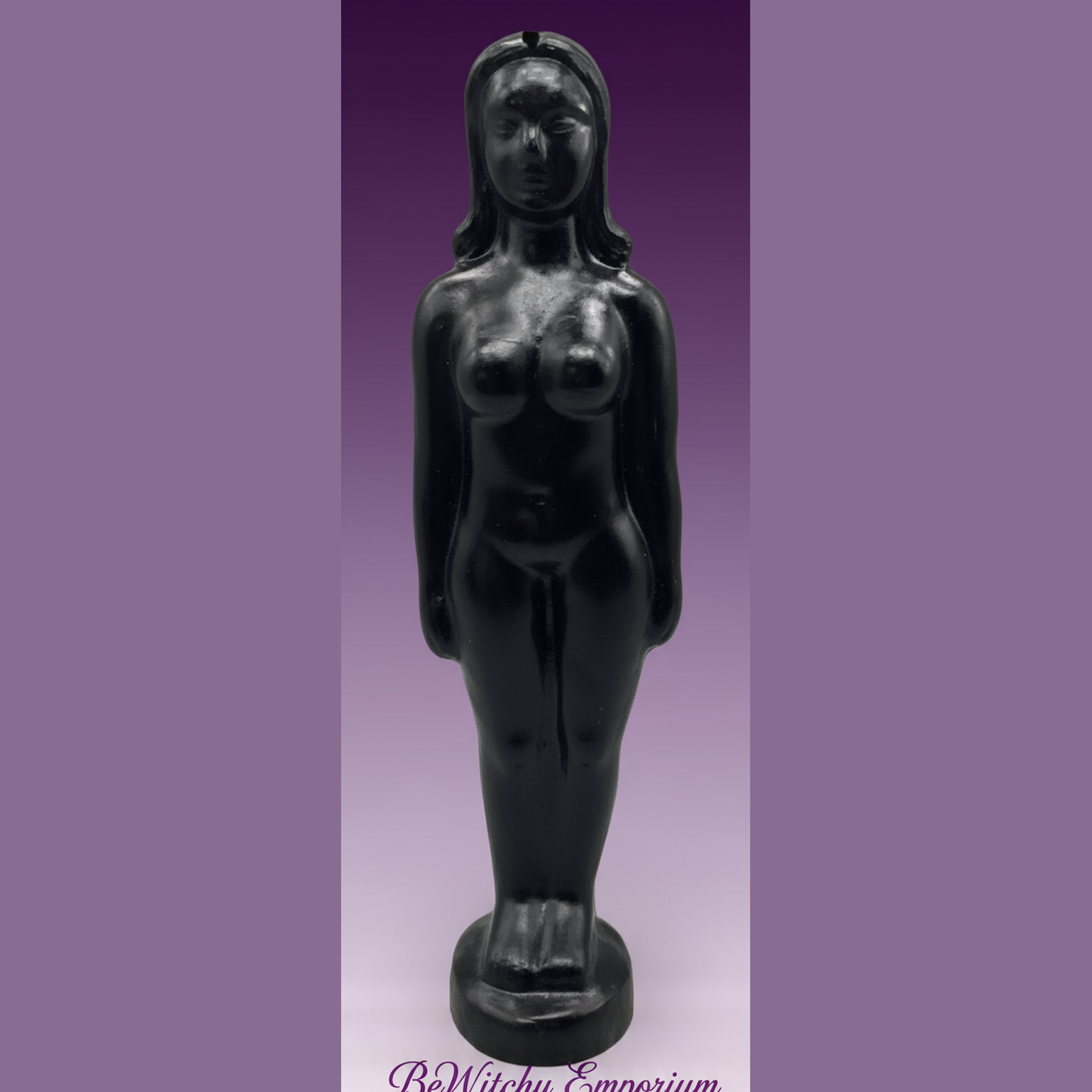 Black Goddess Statue - Clean Professional