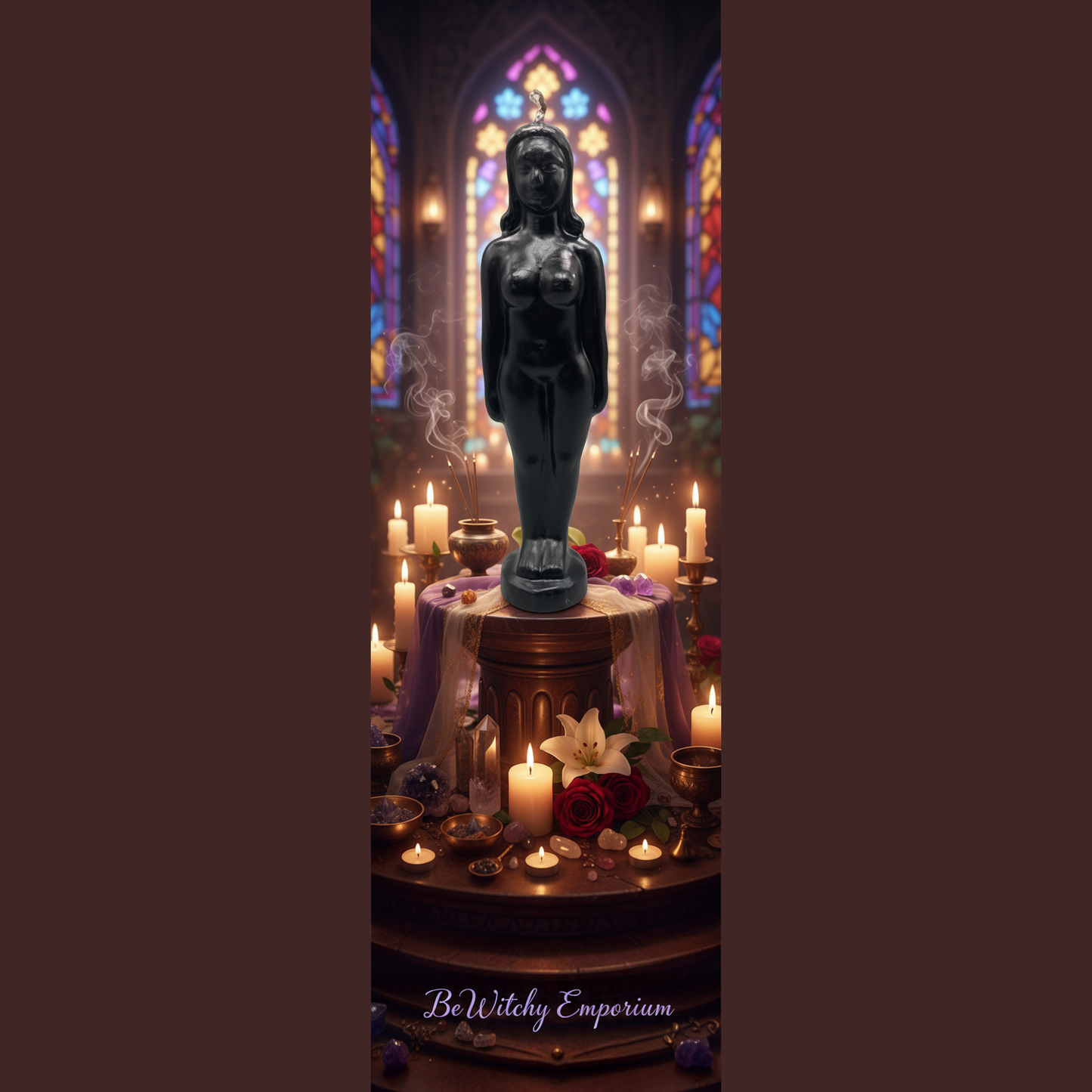 Black Goddess Statue - Luxurious Sanctuary