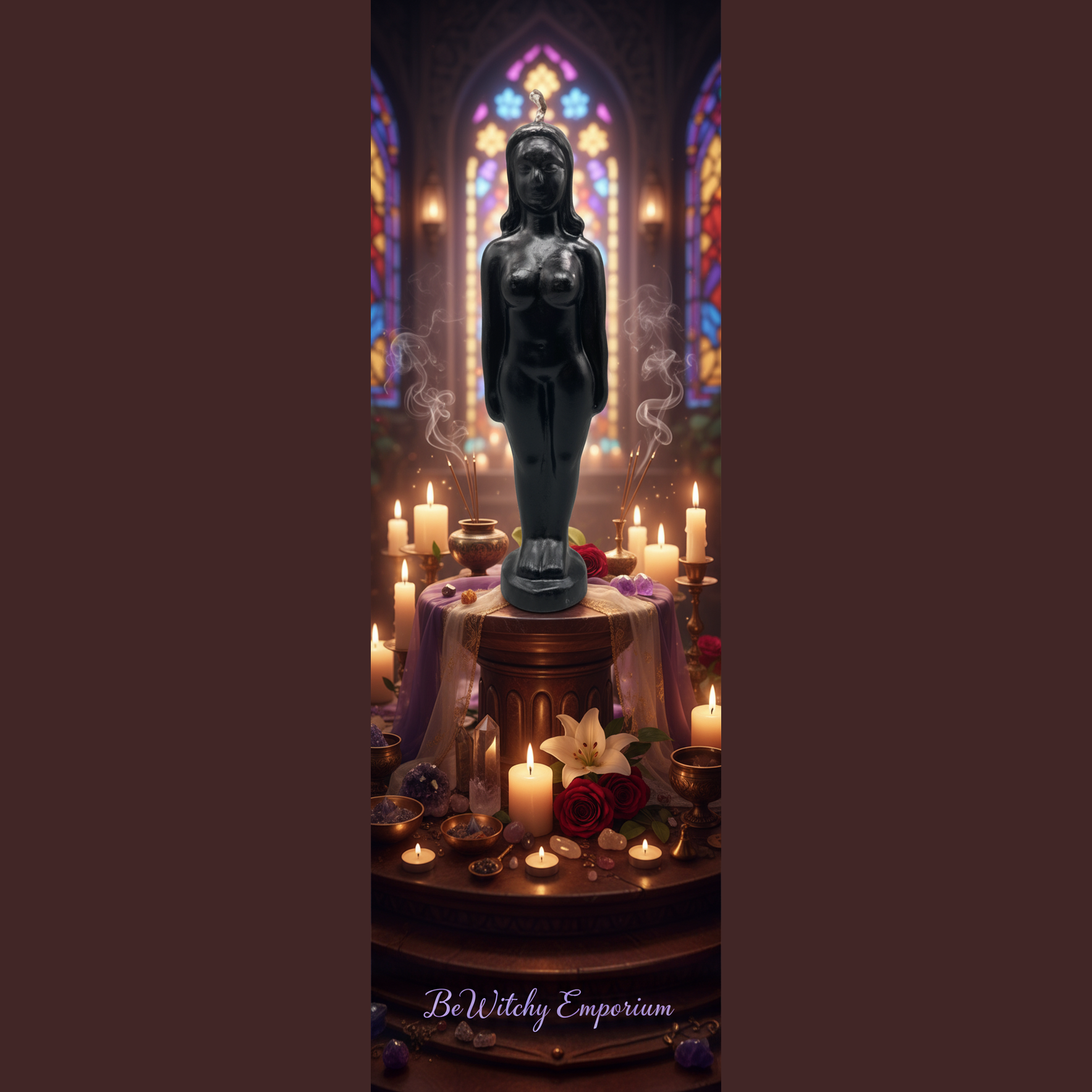 Black Goddess Statue - Luxurious Sanctuary