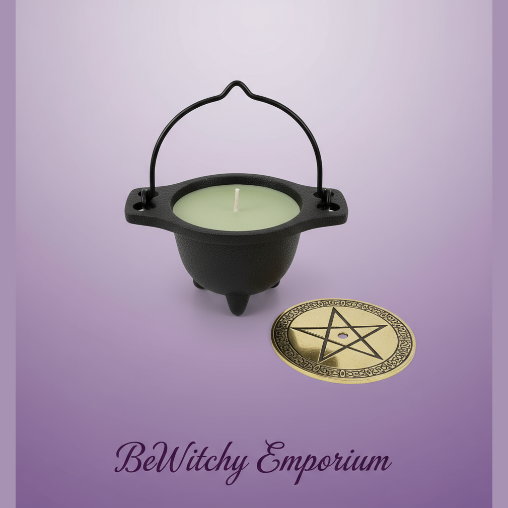 Cast Iron Cauldron Candle Set - Clean Professional