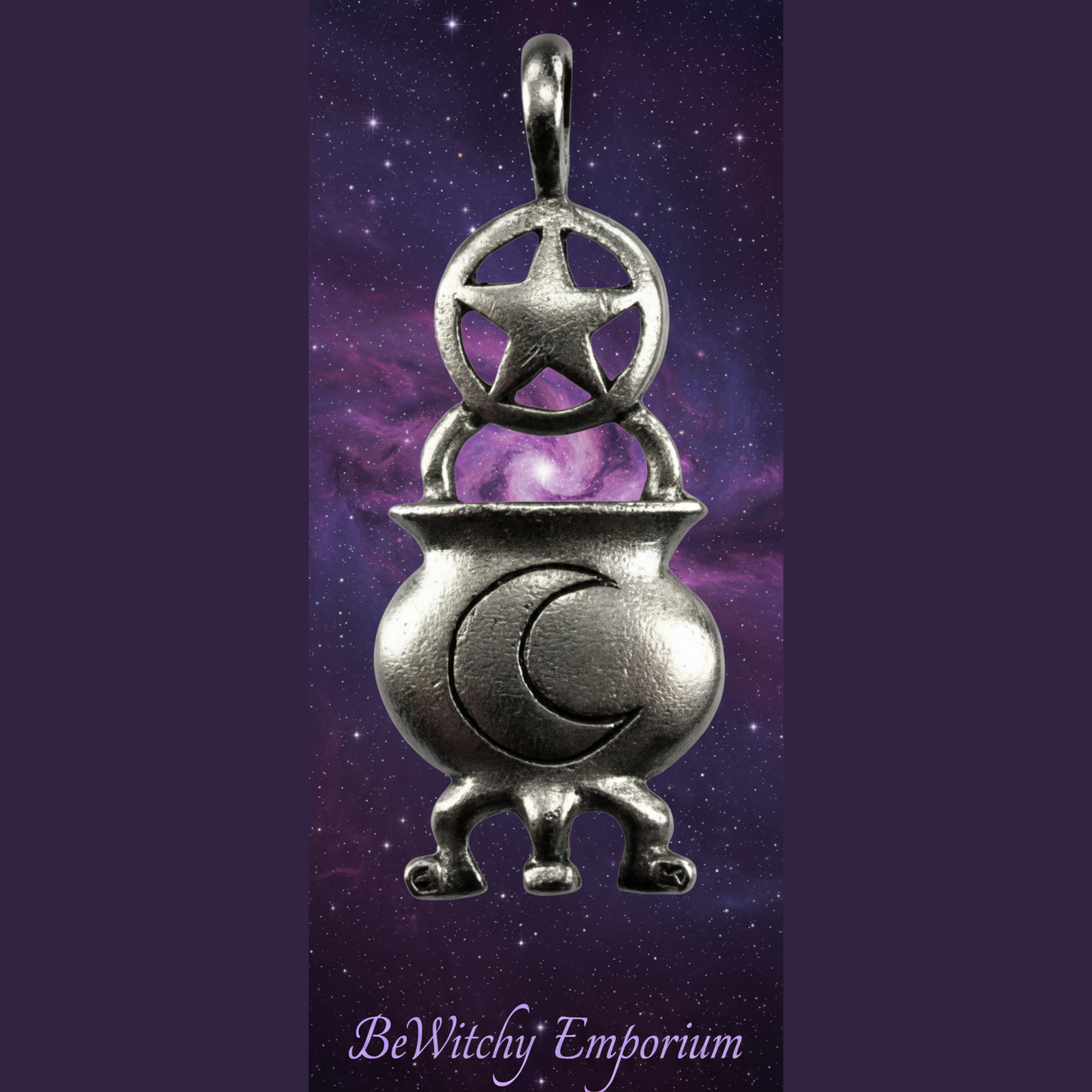 Cauldron Pendant - Mystical Starry Night