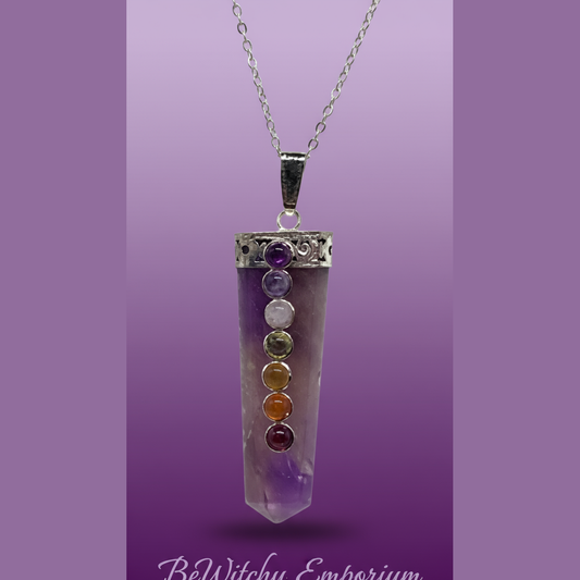 Chakra Amethyst Pendant - Professional Style