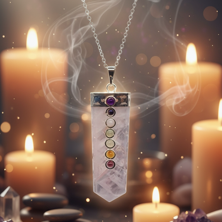Chakra Crystal Pendant - Luxurious Sanctuary