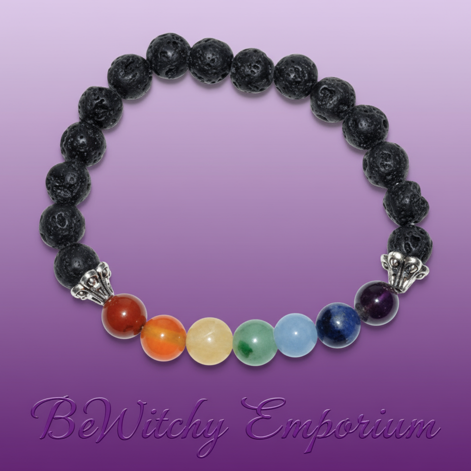 Chakra Lava Stone Bracelet - Professional Style
