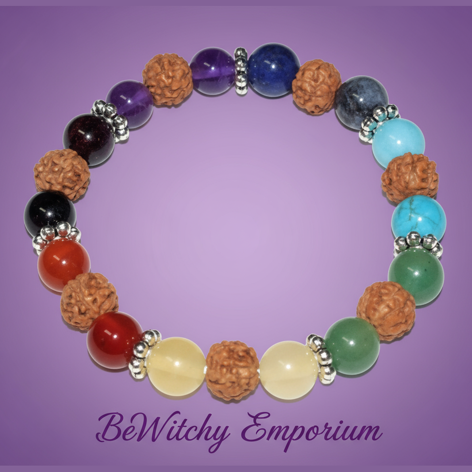 Chakra Rudraksha Bracelet - Clean Professional