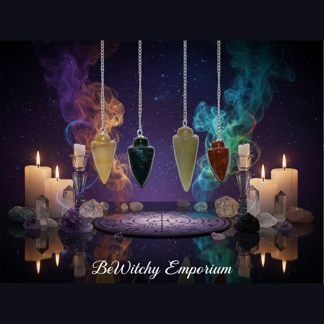 Crystal Pendulums - Mystical Altar Style