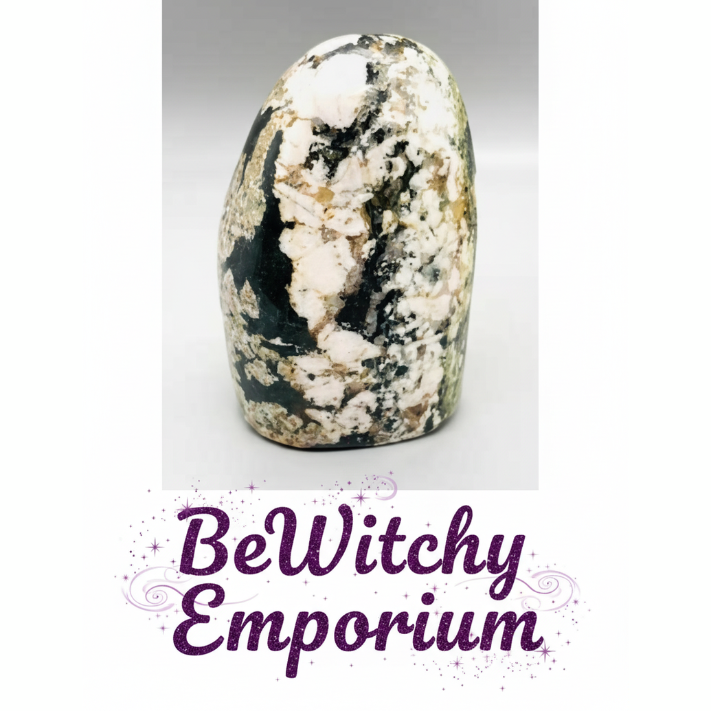 Crystal specimen with visible BeWitchy Emporium watermark