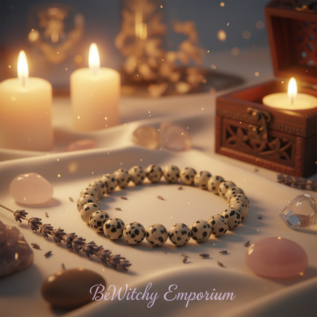 Dalmatian Jasper Bracelet - Luxurious Sanctuary