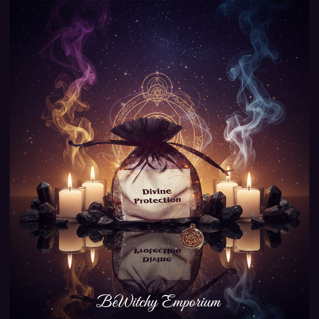 Divine Protection Amulet - Mystical Altar Style