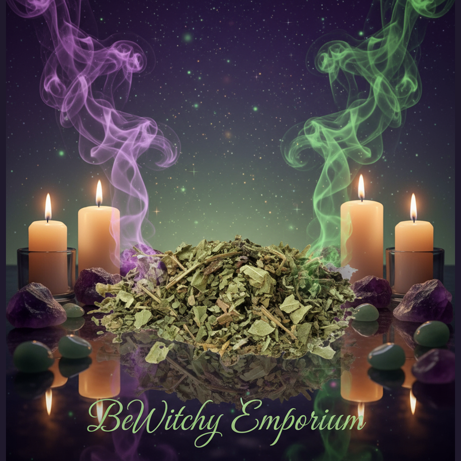 Dried Green Herbs - Mystical Altar Style