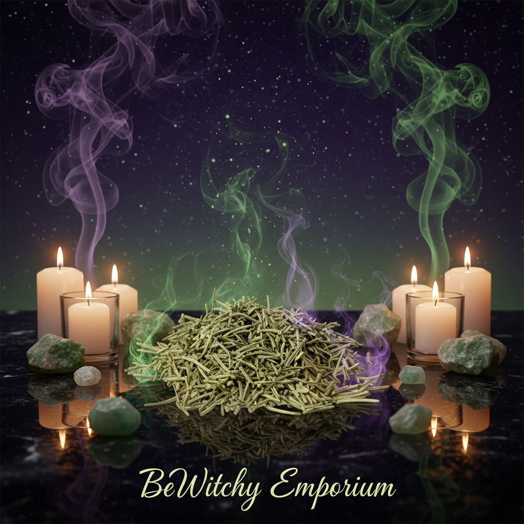 Dried Green Herbs - Mystical Altar Style