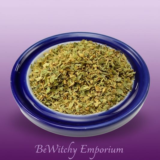 Dried Herb Blend in Blue Dish - Professional Style