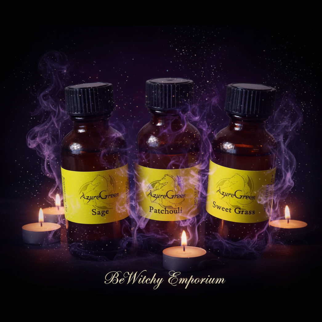 Exact Azure Green essential oils trio with mystical atmosphere